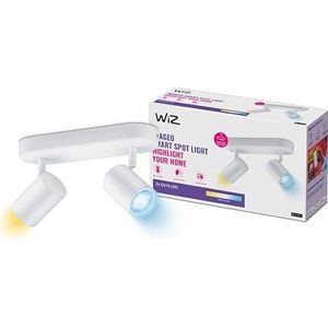 WiZ Imageo Slimme plafondlamp, wifi, met 2 spots, wit, app-bediening, voor binnenverlichting, woonkamer en slaapkamer