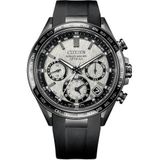 Citizen Eco-Drive herenhorloge met rubberen band CC4055-14H, zwart, zwart.