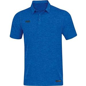 JAKO Premium Basics Polo Navy Melange, XXL 6329, koningsblauw gemêleerd