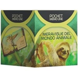 Cranio Creations - Pocket Memo Line - Merveilles Du Monde Animal, Une Nouvelle Façon De Jouer Et D'Apprendre Avec La Mémoire, Édition En Langue Italienne