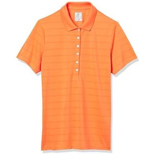 Callaway Opti-Vent golfpoloshirt voor dames, met korte mouwen, oranje wortel