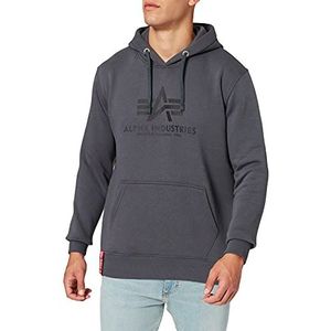 ALPHA INDUSTRIES Basic Hoodie voor heren, Grijs/Zwart