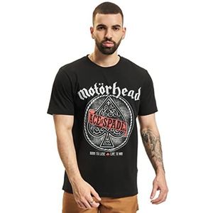 Brandit Motörhead Ace of Spades T-shirt voor heren, zwart, 5XL, zwart.