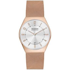 Skagen Herenhorloge analoog kwarts 32021059, Rozengoud., taille unique, armband