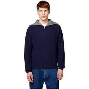 United Colors of Benetton Maille Séraphin M/L, bleu, L