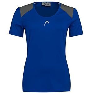 HEAD Dames Club 22 Tech T-Shirt Women blouses & T-shirts (1 pak), Blauw