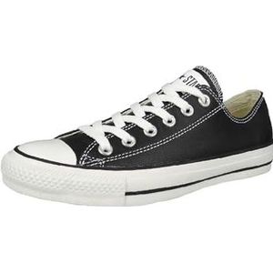 Converse Unisex - Chuck Taylor Core Lea Ox sneakers voor volwassenen, Nero Black, 42.5 EU