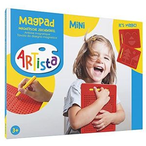 Artista 9315380 mini magnetisch tekenbord voor kinderen vanaf 3 jaar, rood