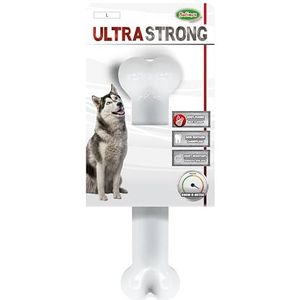 Bubimex - Ultra Strong - Hondenspeelgoed - Kauwbot van nylon gevoerd met vleesaroma - Zeer resistent - Bevordert mondhygiëne - 20 cm - voor grote honden