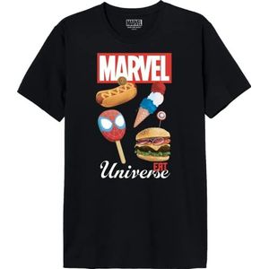 Marvel Memarcots289 T-shirt voor heren, zwart.