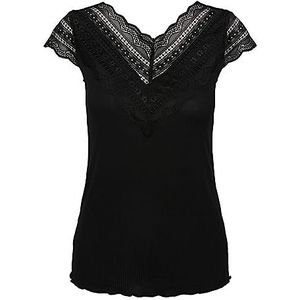 YAS Yasellina Capsleeve Top S. Noos YAS Ellina S. Noos Damesshirt met lange mouwen (1 stuk), zwart., L