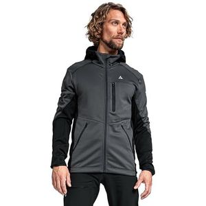 Schöffel Lodron M Fleece Hoodie voor heren, ademend met grote bewegingsvrijheid, functionele capuchontrui met body mapping-technologie