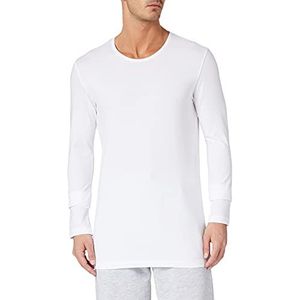 Schiesser Heren onderhemd lange mouwen biologisch katoen 95/5, Wit
