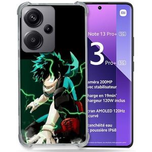 Cokitec Versterkte hoes voor Xiaomi Redmi Note 13 Pro Plus 5G Manga My Hero Academia Deku
