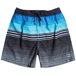 Quiksilver All Day HTR Stripe Lb badpak voor kinderen en jongens (Pon)