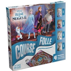 Shuffle De ijskoningin 2 – bord en figuren Anna, Elsa, Olaf, Swen – Disney bordspel – familie en kinderen – vanaf 4 jaar – voor 2 tot 4 spelers