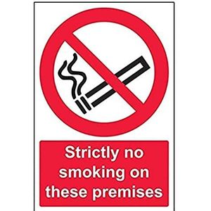 vsafety 57040ba-s No Smoking/Il Designato cartello divieto Zona Fumatori, autoadesivi, paesaggio, 300 mm x 200 mm, colore: nero/verde/rosso