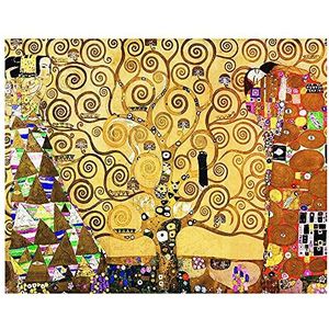 Legendarte - Canvas foto, digitale print – de boom van het leven – Gustav Klimt – wanddecoratie cm. 40 x 50 cm