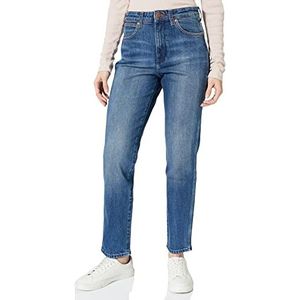 Wrangler Dames retro skinny jeans, blauw (Madagaskar 10a)
