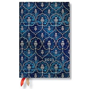 Blue Velvet Mini Verso Dayplanner 2023: Hardcover, Verso lay-out, 100 gsm, elastische sluiting