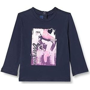 Chicco T-shirt A Manica Lunga per Bambina, korte mouwen, voor meisjes en meisjes, Donkerblauw