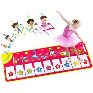 EXTSUD Muzikale babymat piano speelmat muziekinstrument touch spel toetsenbord voor kinderen 100 x 36 cm