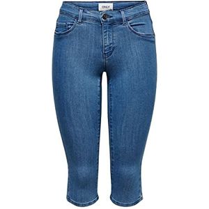 Only Onlrain Reg Sk Knickers Pnt Cry5055 Noos Bermuda voor dames, Blauw (Medium Blue Denim)