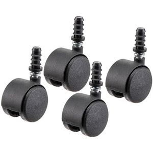 Ferplast 4 stuks zwenkwielen voor het vervoer van katten en kleine honden, accessoires voor het vervoer van huisdieren