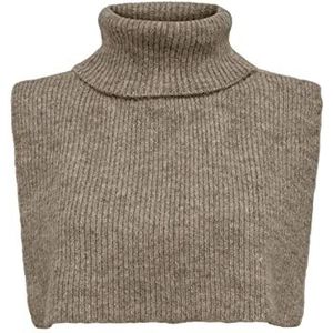 ONLY Onllovisa Life Knit Collar Acc Trainingsjack voor dames, Lichtbruin