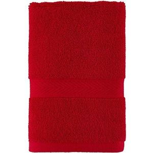 Tommy Hilfiger Moderne Amerikaanse handdoek, effen, 40,6 x 66 cm, 100% katoen, 574 g/m² (Chinees rood)