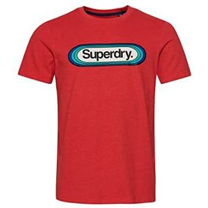 Superdry Vintage Cl T-shirt saisonnier pour homme, Papaye Red Marl, S