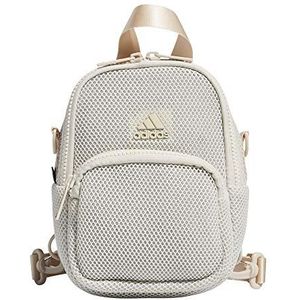 adidas Mini rugzak voor dames, mesh, beige, één maat, Alumine-beige