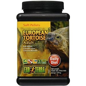 Exo Terra Reptielenpellets reptielenpellets enkel voer reptielenvoer voor volwassenen Europese landschildpadden 270 g