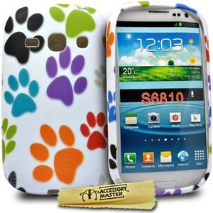 Accessory Master Siliconen beschermhoes voor Samsung Galaxy Fame S6810 met kattenpoten