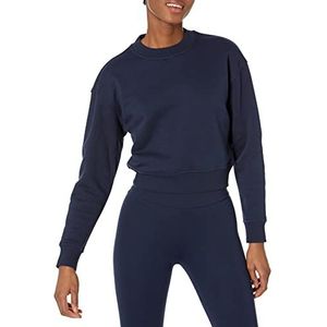 Amazon Essentials Sweat-shirt court à épaules tombantes pour femme (disponible en grande taille), bleu marine, taille 6X