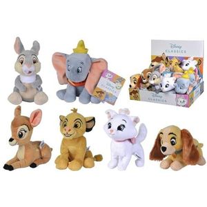 Simba - Disney Animal Friends pluche dier 17 cm, 6 modellen beschikbaar, Dumbo, Simba, Bambi, Maria, Tambor, Lady, willekeurig verkocht, geschikt voor alle leeftijden (6315876253)