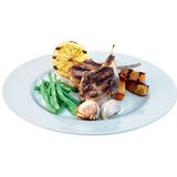 LSA Dine DI17 dinerbord van porselein, Ø 27 cm, 4 stuks