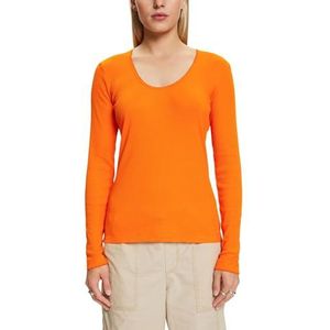 ESPRIT 103ee1k312 T-shirt voor dames, 830 / Oranje Goud