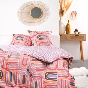 TODAY Sunshine Geometrisch Bedrukt Katoenen Dubbel Beddengoed Set - Meerkleurig - 220 x 240 cm