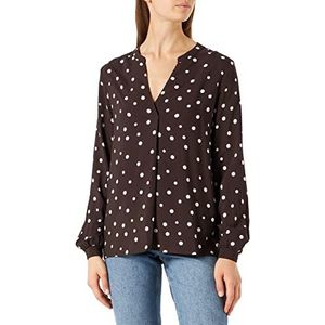 Part Two Tonniepw BL Relaxed Fit lange mouwen blouse dames, Chocolate Taartstippen
