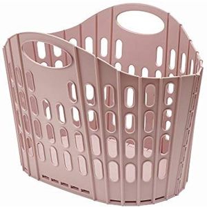 Addis Opvouwbare wasmand, plat, roze, 38 liter