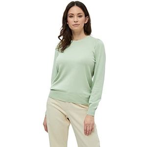 Peppercorn Tana Pull en tricot à manches longues et col rond pour femme | Vert UK | Automne pour femme | Taille XS Puff manches longues, 3254 Vert menthe, XS