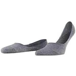FALKE Step Medium Cut Box onzichtbare sokken voor heren, katoen, duurzaam, wit, zwart, meer kleuren, beschermende voeten, gemiddelde hals, anti-glijsysteem, 1 paar, grijs (lichtgrijslichtgrijs), 45-46 EU