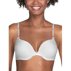 Lily of France Extreme Ego Boost Tailored Push Up Bra 2131101 Extreme Ego Boost 2131101 Push-Up BH dames (1 stuk), wit, 90A, Wit.