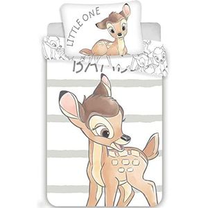 Bambi Beddengoed voor babybed, dekbedovertrek 100 x 135 cm + kussensloop 40 x 60 cm