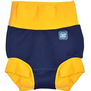 Splash About Happy Nappy Duo Herbruikbare zwemluier, marineblauw/geel, 0-3 maanden