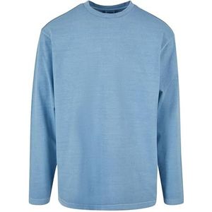 Urban Classics T-shirt met lange mouwen voor zware kleding T-shirt voor heren, Horizon blauw.