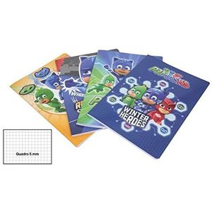 Giochi Preziosi Maxi A4 Rigatura 5M (Quadretti 5 mm) Pjmasks notitieboekje, meerkleurig, 8056379053033