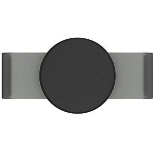 PopSockets: PopGrip Slide Non-Adhesive Phone Grip & Stand met een Swappable Top voor iPhone 11 Siliconen Case - Black Haze
