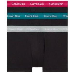 Calvin Klein Heren set van 3 boxershorts met lage taille 0000u2664g lage taille onderbroek (pak van 1), B- Gry Htr Chesapeake Bay Jwl Wbs